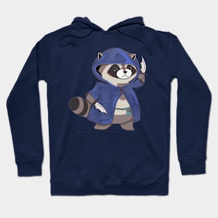 Rogue Raccoon RPG Style Perfect for Dungeon and Dragons Enthusiasts Funny Raccoon Cute RPG Video Game design DND T-Shirt Hoodie